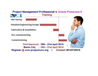 Project Scheduling and Control Training 2014