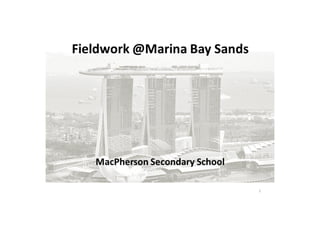 Fieldwork@ Marina Bay Sands