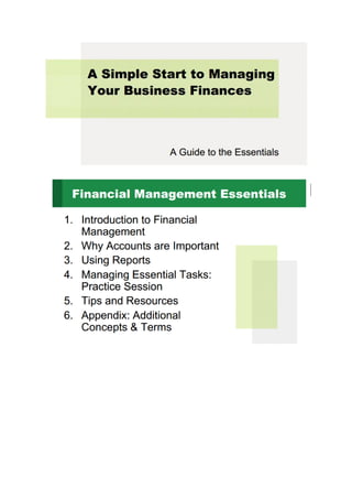 A simple Start To Managing Your Business Finances