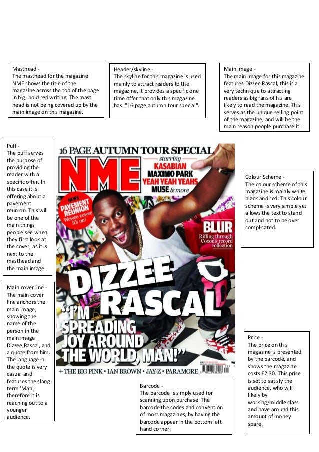 NME Dizzee Rascal magazine Analysis