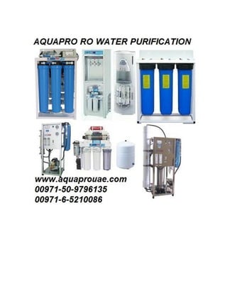 WATER PURIFICATION AND FILTRATION SYSTEM UAE