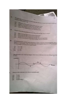 CAPE Physics unit 1 paper 1 past papers ( 2010-2013) | DOCX