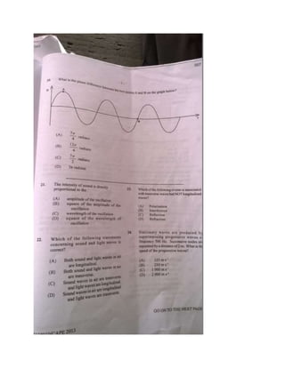 CAPE Physics unit 1 paper 1 past papers ( 2010-2013) | DOCX