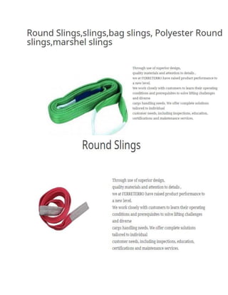Slings,Round Slings,Webbing Slings.Chain Slings,