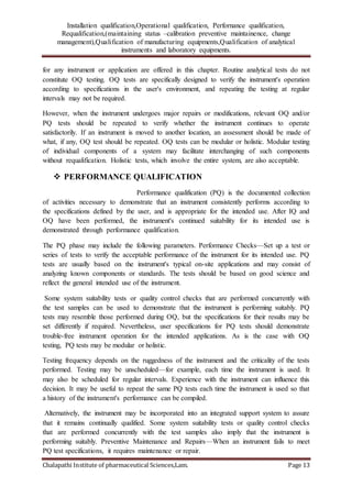 Operational Qualification Format Write Sample Doc1 copy | PDF