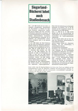 Geschehen. Geleistet. Geplant. Kreis Siegen Verwaltungsbericht 1964 - 1969 Teil 2