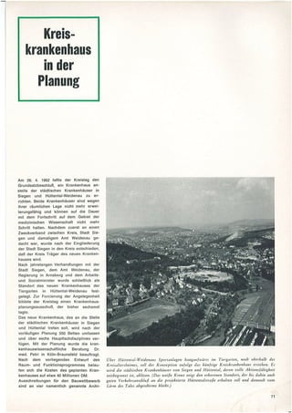 Geschehen. Geleistet. Geplant. Kreis Siegen Verwaltungsbericht 1964-1969. Teil 3