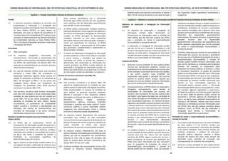 NORMA BRASILEIRA DE CONTABILIDADE, NBC TSP ESTRUTURA CONCEITUAL, DE 23 DE SETEMBRO DE 2016
35
Capítulo 1 – Função, Autoridade e Alcance da Estrutura Conceitual
Função
1.1 A estrutura conceitual estabelece os conceitos que
fundamentam a elaboração e a divulgação dos
Relatórios Contábeis de Propósito Geral das Entidades
do Setor Público (RCPGs), os quais devem ser
elaborados com base no regime de competência. O
Conselho Federal de Contabilidade (CFC) aplicará estes
conceitos no desenvolvimento das Normas Brasileiras
de Contabilidade Aplicadas ao Setor Público (NBCs
TSP) e nas demais disposições aplicáveis à elaboração
e divulgação dos RCPGs.
Autoridade
1.2 (Não convergido).
1.2A Os requisitos obrigatórios relacionados ao
reconhecimento, mensuração e apresentação das
transações e outros eventos e atividades evidenciados
nos RCPGs são especificados nas demais NBCs TSP,
aplicando-se, subsidiariamente, os conceitos descritos
nesta estrutura conceitual.
1.2B Em caso de eventual conflito entre esta estrutura
conceitual e outras NBCs TSP, prevalecem as
disposições específicas vigentes nestas últimas em
relação às constantes na primeira. As referências às
NBCs TSP abrangem as NBCs T 16 nas partes não
revogadas destas últimas (ver dispositivos de
revogação nas disposições finais desta estrutura
conceitual e nas demais NBCs TSP).
1.3 Esta estrutura conceitual pode fornecer orientações
para lidar com situações a serem evidenciadas pelas
entidades do setor público que não são tratadas por
outras NBCs TSP ou por outras disposições do CFC
aplicáveis às entidades do setor público. Nessas
circunstâncias, os profissionais da contabilidade
podem consultar e considerar a aplicabilidade das
definições, dos critérios de reconhecimento, dos
princípios de mensuração e de outros conceitos
identificados nesta estrutura conceitual.
Relatório Contábil de Propósito Geral das Entidades do Setor
Público (RCPG)
1.4 Os RCPGs são os componentes centrais da
transparência da informação contábil dos governos e
de outras entidades do setor público, aprimorando-a e
favorecendo-a. Os RCPGs são relatórios contábeis
elaborados para atender às necessidades dos usuários
em geral, não tendo o propósito de atender a
finalidades ou necessidades específicas de
determinados grupos de usuários.
1.5 Alguns usuários da informação contábil podem ter a
prerrogativa de exigir a elaboração de relatórios para
atender às suas necessidades específicas. Mesmo que
esses usuários identifiquem que a informação
fornecida pelos RCPGs seja útil aos seus propósitos,
esses relatórios não são elaborados especificamente
para atender a essas necessidades.
1.6 Os RCPGs podem compreender múltiplos relatórios,
cada qual atendendo a certos aspectos dos objetivos e
do alcance da elaboração e divulgação da informação
contábil. Os RCPGs abrangem as demonstrações
contábeis, incluindo as suas notas explicativas
(doravante referido como demonstrações contábeis, a
menos que especificado em contrário). Os RCPGs
abrangem também a apresentação de informações
que aprimoram, complementam e suplementam as
demonstrações contábeis.
1.7 O alcance da elaboração e divulgação da informação
contábil estabelece o limite relacionado às transações
e outros eventos e atividades que podem ser
reportados nos RCPGs. O alcance dos relatórios é
determinado pela necessidade de informações dos
usuários primários dos RCPGs e pelos objetivos da
elaboração e divulgação da informação contábil. Os
fatores que determinam o que deve estar no alcance
da informação contábil são abordados no Capítulo 2.
Alcance da estrutura conceitual e das NBCs TSP
1.8 (Não convergido).
1.8A Esta estrutura conceitual e as demais NBCs TSP
aplicam-se, obrigatoriamente, às entidades do setor
público quanto à elaboração e divulgação dos RCPGs.
Estão compreendidos no conceito de entidades do
setor público: os governos nacionais, estaduais,
distrital e municipais e seus respectivos poderes
(abrangidos os tribunais de contas, as defensorias e o
Ministério Público), órgãos, secretarias,
departamentos, agências, autarquias, fundações
(instituídas e mantidas pelo poder público), fundos,
consórcios públicos e outras repartições públicas
congêneres das administrações direta e indireta
(inclusive as empresas estatais dependentes).
1.8B As empresas estatais dependentes são empresas
controladas que recebem do ente controlador
recursos financeiros para pagamento de despesas com
pessoal, despesas de custeio em geral ou despesas de
capital, excluídos, no último caso, aqueles
provenientes de aumento de participação acionária.
1.8C As empresas estatais independentes são todas as
demais empresas controladas pelas entidades do setor
público que não se enquadram nas características
expostas no item 1.8B, as quais, em princípio, não
estão no alcance desta estrutura conceitual e das
demais NBCs TSP (ver item 1.8D).
1.8D As demais entidades não compreendidas no item 1.8A,
incluídas as empresas estatais independentes,
NORMA BRASILEIRA DE CONTABILIDADE, NBC TSP ESTRUTURA CONCEITUAL, DE 23 DE SETEMBRO DE 2016
36
poderão aplicar esta estrutura conceitual e as demais
NBCs TSP de maneira facultativa ou por determinação
dos respectivos órgãos reguladores, fiscalizadores e
congêneres.
Capítulo 2 – Objetivos e Usuários da Informação Contábil de Propósito Geral das Entidades do Setor Público
Objetivos da elaboração e divulgação da informação
contábil
2.1 Os objetivos da elaboração e divulgação da
informação contábil estão relacionados ao
fornecimento de informações sobre a entidade do
setor público que são úteis aos usuários dos RCPGs
para a prestação de contas e responsabilização
(accountability) e tomada de decisão.
2.2 A elaboração e a divulgação de informação contábil
não são um fim em si mesmas. O propósito é o de
fornecer informações úteis aos usuários dos RCPGs. Os
objetivos da elaboração e divulgação da informação
contábil são determinados com base nos usuários dos
RCPGs e suas necessidades de informações.
Usuários dos RCPGs
2.3 Governos e outras entidades do setor público obtêm
recursos dos contribuintes, doadores, credores por
empréstimos e de outros provedores de recursos para
serem utilizados na prestação de serviços aos cidadãos
e aos outros usuários. Essas entidades são
responsáveis pela gestão e utilização dos recursos
perante os usuários desses serviços. Aqueles que
proveem os recursos também requerem informações
que sirvam de base para a tomada de decisão.
2.4 Consequentemente, os RCPGs devem ser elaborados e
divulgados, principalmente, para atender às
necessidades de informações dos usuários dos
serviços e dos provedores de recursos, quando estes
não detêm a prerrogativa de exigir que a entidade do
setor público divulgue as informações que atendam às
suas necessidades específicas. Os membros do poder
Legislativo são também usuários primários dos RCPGs
e utilizam extensiva e continuamente esses relatórios
enquanto atuam como representantes dos interesses
dos usuários de serviços e dos provedores de recursos.
Assim, para os propósitos desta estrutura conceitual,
os usuários primários dos RCPGs são os usuários dos
serviços e seus representantes e os provedores de
recursos e seus representantes (doravante
identificados como usuários dos serviços e provedores
de recursos, a não ser que sejam identificados de outra
forma).
2.5 Os cidadãos recebem os serviços do governo e de
outras entidades do setor público e proveem parte dos
recursos para esse fim. Assim, eles são usuários
primários dos RCPGs. Alguns usuários dos serviços e
alguns provedores de recursos que dependem dos
RCPGs para obter informações que eles necessitam
para os propósitos de prestação de contas e
responsabilização (accountability) e tomada de
decisão podem não ser cidadãos, como, por exemplo:
indivíduos que pagam tributos e recebem benefícios e
não são considerados cidadãos; agências bilaterais ou
multilaterais; provedores de recursos e corporações
que realizam transações com o governo; bem como
aqueles que financiam e/ou sebeneficiam dos serviços
fornecidos por organizações governamentais
internacionais. Na maioria dos casos, os governos que
proveem recursos para as organizações
governamentais internacionais são dependentes dos
RCPGs daquelas organizações para fins de prestação
de contas e responsabilização (accountability) e
tomada de decisão.
2.6 Os RCPGs, elaborados para atender às necessidades de
informações dos usuários dos serviços e provedores
de recursos com a finalidade de prestação de contas e
responsabilização (accountability) e tomada de
decisão, podem também fornecer informações úteis
para outros indivíduos ou entidades para propósitos
distintos. Por exemplo, os responsáveis pelas
estatísticas de finanças públicas, os analistas, a mídia,
os consultores financeiros, os grupos de interesse
público ou privado podem entender que a informação
fornecida pelos RCPGs é útil para os seus propósitos.
As organizações que possuem a prerrogativa de exigir
a elaboração de relatório contábil estruturado para
atender as suas necessidades específicas de
informação podem também utilizar a informação
fornecida pelos RCPGs para os seus propósitos – como,
por exemplo: agências reguladoras e supervisoras,
entidades de auditoria, comissões do poder Legislativo
ou de outro órgão do governo, órgãos centrais de
orçamento e controle, agências de classificação de
risco e, em alguns casos, entidades emprestadoras de
recursos e de fomento. Mesmo que esses outros
indivíduos ou entidades encontrem informações úteis
nos RCPGs, eles não são usuários primários desses
relatórios. Assim, os RCPGs não são elaborados e
divulgados para atender a necessidades de
informações específicas ou particulares.
Prestação de contas e responsabilização (accountability) e
tomada de decisão
2.7 A principal função dos governos e de outras entidades
do setor público é a de fornecer serviços que
aprimorem ou mantenham o bem-estar dos cidadãos
e dos outros indivíduos. Esses serviços incluem, por
exemplo: programas e políticas de bem-estar,
educação pública, segurança nacional e defesa
nacional. Na maioria dos casos, esses serviços são
fornecidos como resultado de transação sem
contraprestação em ambiente não competitivo.
2.8 Governos e outras entidades do setor público devem
prestar contas àqueles que proveem os seus recursos,
 