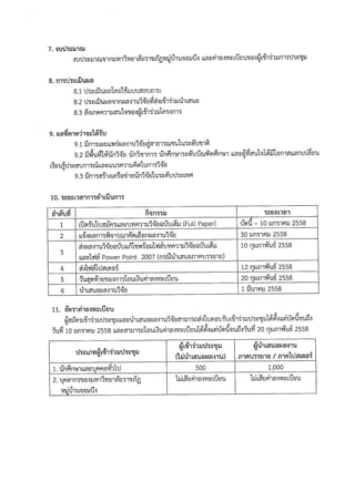 ประชุมวิชาการระดับชาติราชภัฏหมู่บ้านจอมบึงวิจัย ครั้งที่ 3