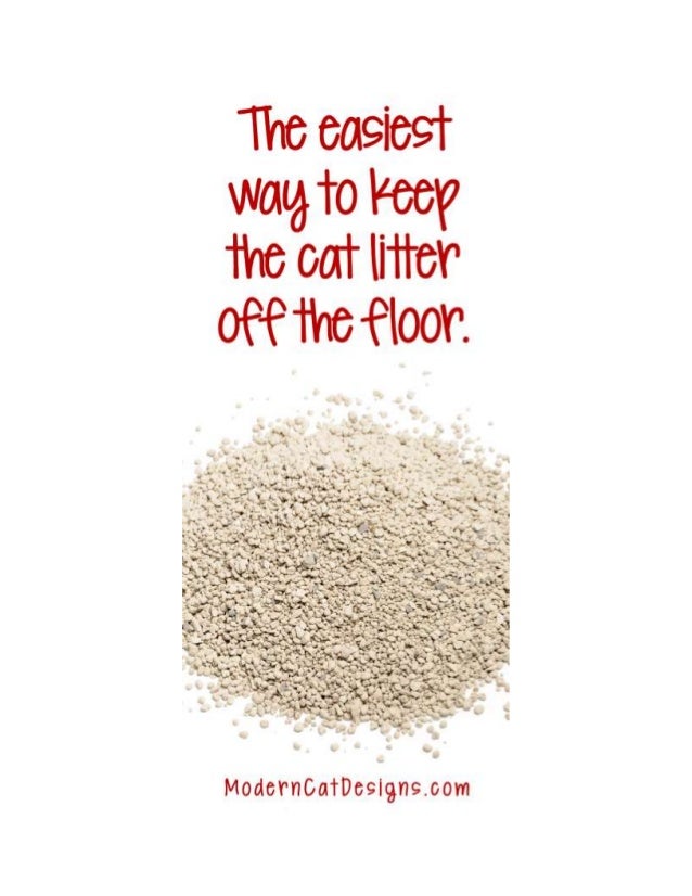 The Easiest Way To Keep The Cat Litter Off The Floor