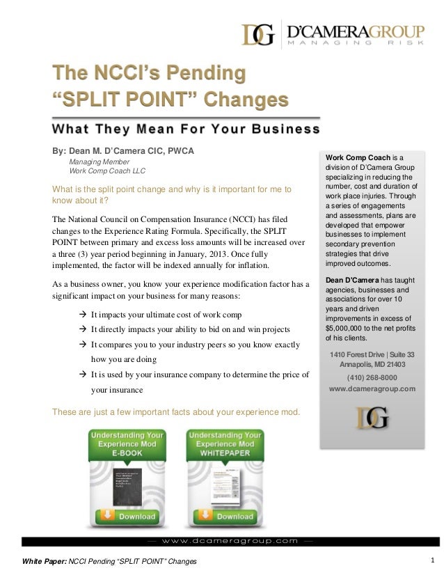 NCCI's Pending "Split Point" Changes