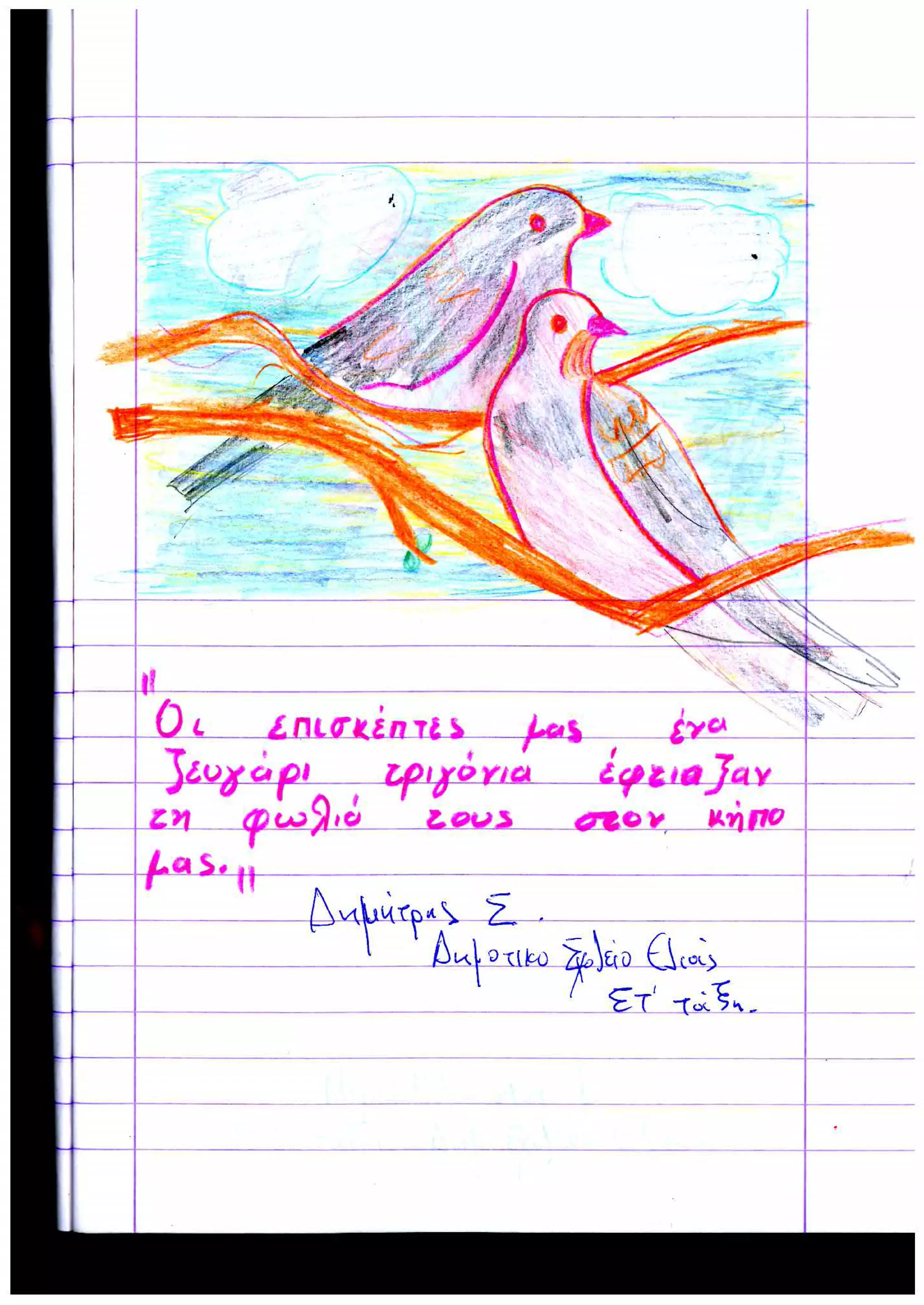 Εντυπώσεις μαθητών από Σχολείο Ελιάς