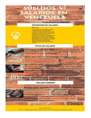Sueldos y Salarios en Venezuela