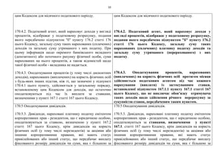 10
цим Кодексом для місячного податкового періоду.
170.4.2. Податковий агент, який нараховує доходи у вигляді
процентів, відображає у податковому розрахунку, подання
якого передбачено підпунктом "б" пункту 176.2 статті 176
цього Кодексу, загальну суму таких нарахованих (сплачених)
доходів та загальну суму утриманого з них податку. При
цьому інформація щодо окремого банківського вкладного
(депозитного) або поточного рахунку фізичної особи, суми
нарахованих на нього процентів, а також відомостей щодо
такої фізичної особи - вкладника не надається.
170.4.3. Оподаткування процентів (у тому числі дисконтних
доходів), нарахованих (виплачених) на користь фізичних осіб
з будь-яких інших підстав, ніж ті, що зазначені у підпункті
170.4.1 цього пункту, здійснюється у загальному порядку,
встановленому цим Кодексом для доходів, що остаточно
оподатковуються під час їх виплати за ставками,
визначеними у пункті 167.1 статті 167 цього Кодексу.
цим Кодексом для місячного податкового періоду.
170.4.2. Податковий агент, який нараховує доходи у
вигляді процентів, відображає у податковому розрахунку,
подання якого передбачено підпунктом "б" пункту 176.2
статті 176 цього Кодексу, загальну суму таких
нарахованих (сплачених) платнику податку доходів та
загальну суму утриманого (перерахованого) з них
податку.
170.4.3. Оподаткування процентів, нарахованих
(виплачених) на користь фізичних осіб протягом місяця
здійснюється податковим агентом під час кожного
нарахування (виплати) із застосуванням ставки,
встановленої підпунктом 167.1.1 пункту 167.1 статті 167
цього Кодексу, що не виключає обов’язку отримувача
таких доходів щодо здійснення річного перерахунку за
сукупністю ставок, передбаченим таким пунктом.
170.5 Оподаткування дивідендів.
170.5.3. Дивіденди, нараховані платнику податку емітентом
корпоративних прав - резидентом, що є юридичною особою,
оподатковуються за ставкою, визначеною у пункті 167.2
статті 167 цього Кодексу, крім дивідендів на користь
фізичних осіб (у тому числі нерезидентів) за акціями або
іншими корпоративними правами, які мають статус
привілейованих або інший статус, що передбачає виплату
фіксованого розміру дивідендів чи суми, яка є більшою за
170.5 Оподаткування дивідендів.
170.5.3. Дивіденди, нараховані платнику податку емітентом
корпоративних прав - резидентом, що є юридичною особою,
оподатковуються за ставками, визначеними у пункті
167.1. статті 167 цього Кодексу, крім дивідендів на користь
фізичних осіб (у тому числі нерезидентів) за акціями або
іншими корпоративними правами, які мають статус
привілейованих або інший статус, що передбачає виплату
фіксованого розміру дивідендів чи суми, яка є більшою за
 
