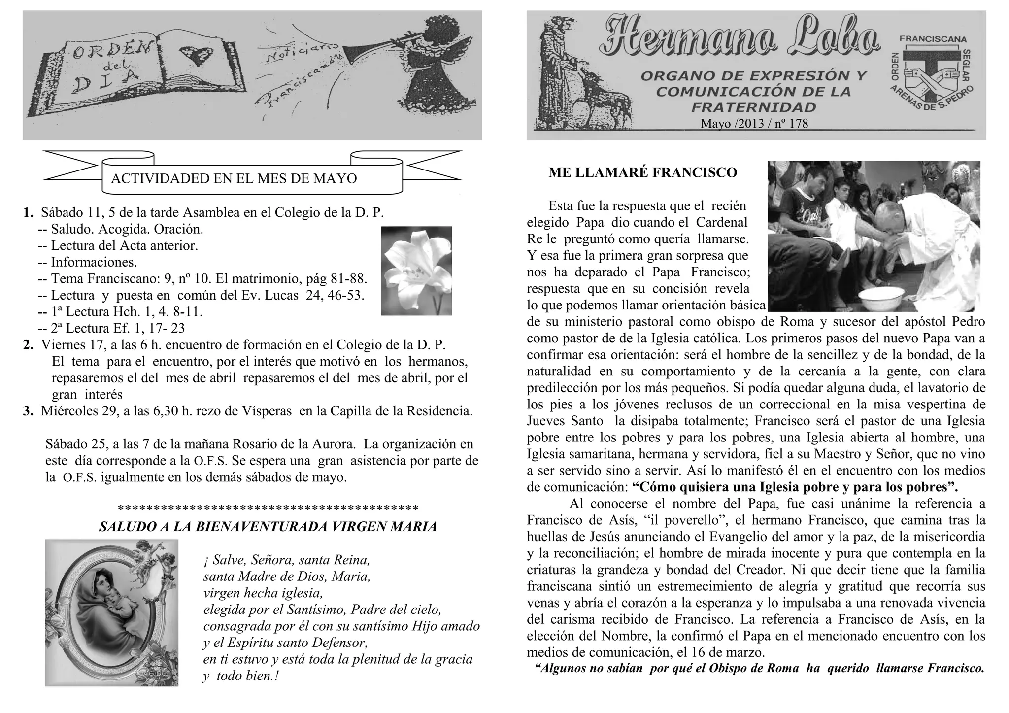 Fraternidad Arenas de San Pedro. Boletín Mayo 2013 | PPT 