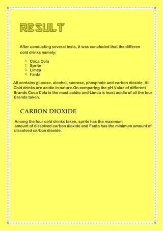 chemistry investigatory project class 12 | PDF