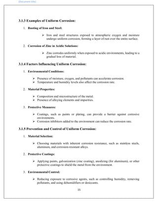 Unifrom Rust nlc india limited and corrosion type & analysis | PDF