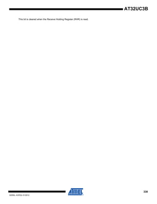 338
32059L–AVR32–01/2012
AT32UC3B
This bit is cleared when the Receive Holding Register (RHR) is read.
 