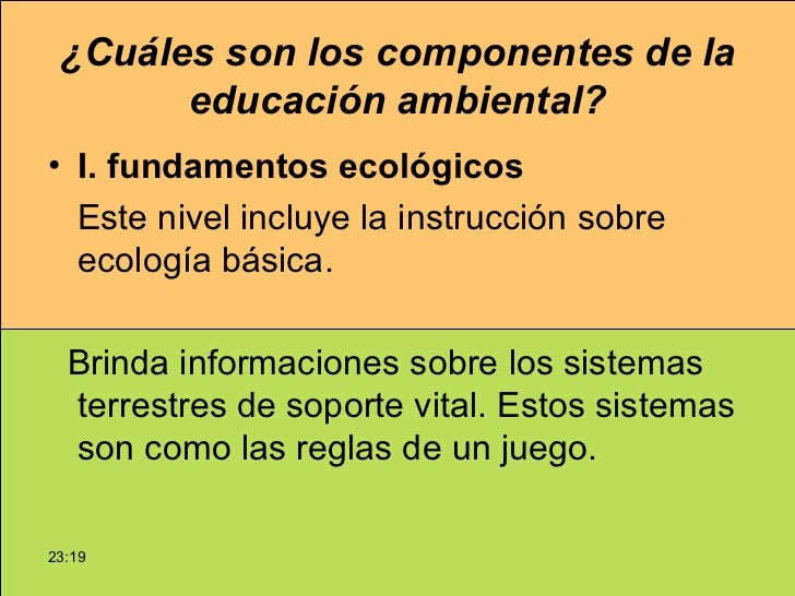 Conceptos básicos de educacion ambiental