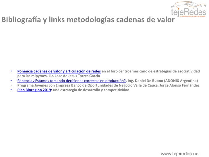 cadena productiva o cluster doc 4 redes en cadenas de valor y clusters cadena productiva o cluster doc 4 redes en cadenas de valor y clusters