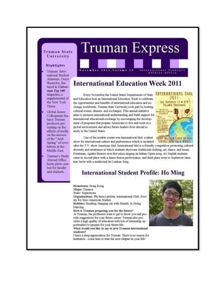Truman State University Newsletter - Intelligent Partners