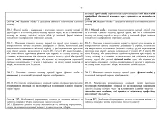 7
реєстрації (реєстрації) припинення підприємницької або незалежної
професійної діяльності адвоката зареєстрованого як самозайнята
особа
Стаття 296. Ведення обліку і складення звітності платниками єдиного
податку
296.1. Фізичні особи - підприємці - платники єдиного податку першої і
другої груп та платники єдиного податку третьої групи, які не є платниками
податку на додану вартість, ведуть облік у довільній формі шляхом
помісячного відображення отриманих доходів.
…
296.5.1. Платники єдиного податку першої та другої груп подають до
контролюючого органу податкову декларацію у строки, встановлені для
квартального податкового (звітного) періоду, у разі перевищення протягом
року обсягу доходу, визначеного у пункті 291.4 статті 291 цього Кодексу,
або самостійного прийняття рішення про перехід на сплату податку за
ставками, встановленими для платників єдиного податку другої або третьої
(фізичні особи - підприємці) груп, або відмови від застосування спрощеної
системи оподаткування у зв’язку з переходом на сплату інших податків і
зборів, визначених цим Кодексом.
…
296.5.3. Платники єдиного податку третьої групи (фізичні особи -
підприємці) у податковій декларації окремо відображають:
…
296.10. Реєстратори розрахункових операцій та/або програмні реєстратори
розрахункових операцій не застосовуються платниками єдиного податку
першої групи.
Стаття 296. Ведення обліку і складення звітності платниками єдиного
податку
296.1. Фізичні особи – платники єдиного податку першої і другої груп
та платники єдиного податку третьої групи, які не є платниками
податку на додану вартість, ведуть облік у довільній формі шляхом
помісячного відображення отриманих доходів.
…
296.5.1. Платники єдиного податку першої та другої груп подають до
контролюючого органу податкову декларацію у строки, встановлені
для квартального податкового (звітного) періоду, у разі перевищення
протягом року обсягу доходу, визначеного у пункті 291.4 статті 291
цього Кодексу, або самостійного прийняття рішення про перехід на
сплату податку за ставками, встановленими для платників єдиного
податку другої або третьої (фізичні особи) груп, або відмови від
застосування спрощеної системи оподаткування у зв’язку з переходом
на сплату інших податків і зборів, визначених цим Кодексом.
…
296.5.3. Платники єдиного податку третьої групи (фізичні особи) у
податковій декларації окремо відображають:
…
296.10. Реєстратори розрахункових операцій та/або програмні
реєстратори розрахункових операцій не застосовуються платниками
єдиного податку першої групи та платниками єдиного податку –
самозайнятими особами, які провадять незалежну професійну
адвокатську діяльність.
Стаття 297. Особливості нарахування, сплати та подання звітності з
окремих податків і зборів платниками єдиного податку
297.1. Платники єдиного податку звільняються від обов'язку нарахування,
сплати та подання податкової звітності з таких податків і зборів:
Стаття 297. Особливості нарахування, сплати та подання звітності з
окремих податків і зборів платниками єдиного податку
 