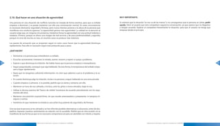 2.10. Qué hacer en una situación de agresividad                                                            MUY IMPORTANTE:

     Una persona en una situación de conflicto necesita ser tratada de forma asertiva, para que su enfado       Si creemos que la situación “se nos va de las manos” o no conseguimos que la persona se calme, pedir
     empiece a disminuir y se pueda mantener con ella una conversación normal . En estas circunstancias         ayuda. Decir al usuario que otro compañero seguirá la conversación, ya que parece que no llegamos
     es necesario demostrar seguridad y firmeza, pero nunca intentar ponerse a la altura de la persona que      a ningún acuerdo . Explicar al compañero brevemente la situación, para que el usuario no tenga que
     manifiesta una conducta agresiva . La agresividad genera más agresividad . La calidad en la atención al    empezar desde el principio .
     usuario exige que, en ninguna circunstancia, intetemos frenar la agresividad con una actitud violenta o
     retadora . Primero, porque se ofrece una imagen de mal servicio y de poca profesionalidad y segundo,
     porque no sirve de mucho; es más, en muchos casos se produce más violencia .

     Las pautas de actuación que se proponen seguir en estos casos hacen que la agresividad disminuya
     rápidamente . Para ello es necesario seguir este protocolo paso a paso:

     ¿QUÉ HACER?

      » Demostrar a la persona que entendemos su enfado .
      » Escuchar activamente: mantener la mirada, asentir, resumir y repetir su queja o problema .
68    » Esperar a que disminuya la irritación . No hablar hasta que la persona empiece a tranquilizarse .                                                                                                              69

      » Seguir preguntando, conseguir que siga hablando . De esta forma, la temperatura del enfado empe-
        zará a bajar rápidamente .
      » Hasta que no tengamos suficiente información, no creer que sabemos cual es el problema y la so-
        lución .
      » En cuanto disminuya algo la irritación, invitar a la persona a seguir hablando en una zona privada .
      » Cuando empiece a calmarse, si es posible, pedirle que se siente y sentarse con ella .
      » Mantener un tono de voz calmado, e incluso, ante los gritos o tonos elevados, bajar la voz .
      » Utilizar la técnica asertiva del “banco de niebla” (mostrarse de acuerdo parcialmente con los argu-
        mentos del otro) .
      » Mantener una posición corporal firme, sin que resulte amenazadora o prepotente, ni tampoco in-
        segura o sumisa .
      » Insistimos en que mantener la mirada es una señal muy potente de seguridad y de firmeza .

     Una vez que la persona se ha calmado y se han ofrecido posibles alternativas o soluciones, antes de des-
     pedirse, expresar nuestros sentimientos en relación con lo sucedido . Pedirle que en otra ocasión no se
     manifieste de esa forma ya que no es necesario comportarse así para ser atendido con interés y respeto .



                                    Manual para la Información y Atención al Ciudadano en el SESCAM                                           Manual para la Información y Atención al Ciudadano en el SESCAM
 
