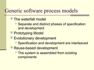Software life cycle models related with system development pptx | PPTX