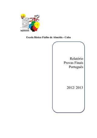 Escola Básica Fialho de Almeida - Cuba

Relatório
Provas Finais
Português

2012/ 2013

 