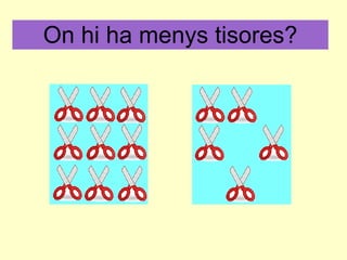 On hi ha menys tisores? 