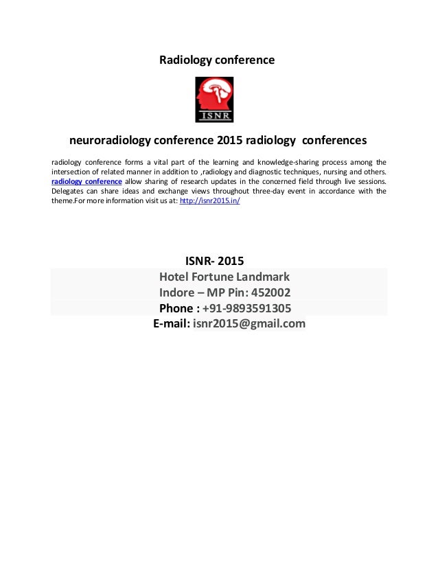 neuroradiology conference 2015 radiology conference