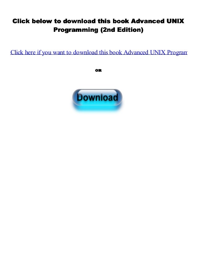 Advanced UNIX Programming 2nd Edition