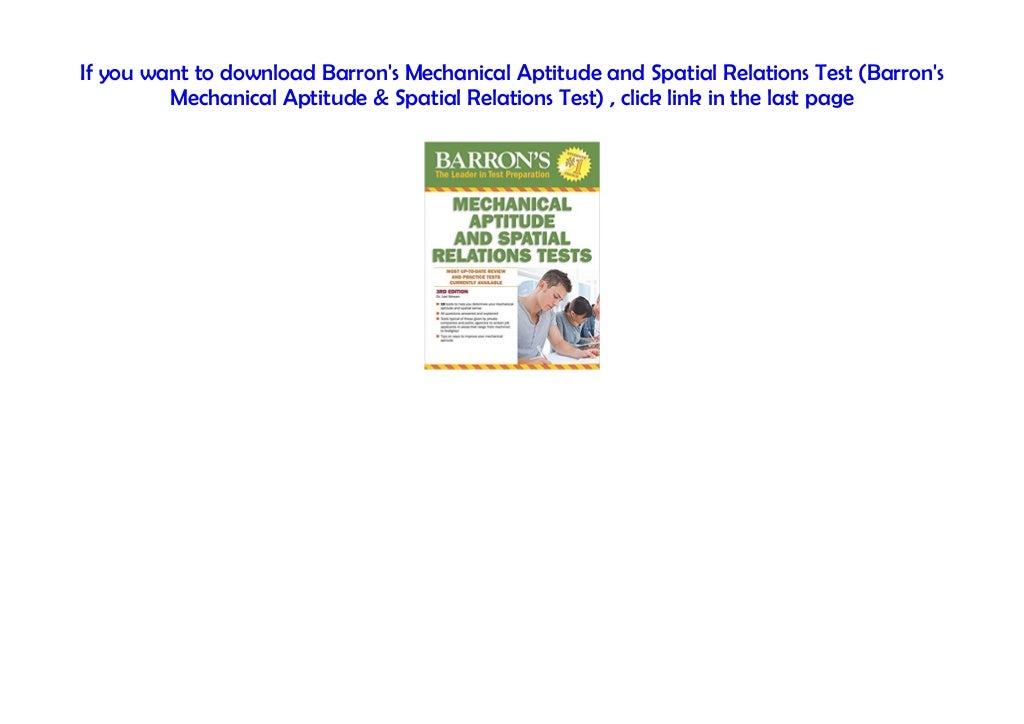 pdf-book-mechanical-aptitude-and-spatial-relations-test-barron-s-test-prep-by-e31susana-issuu