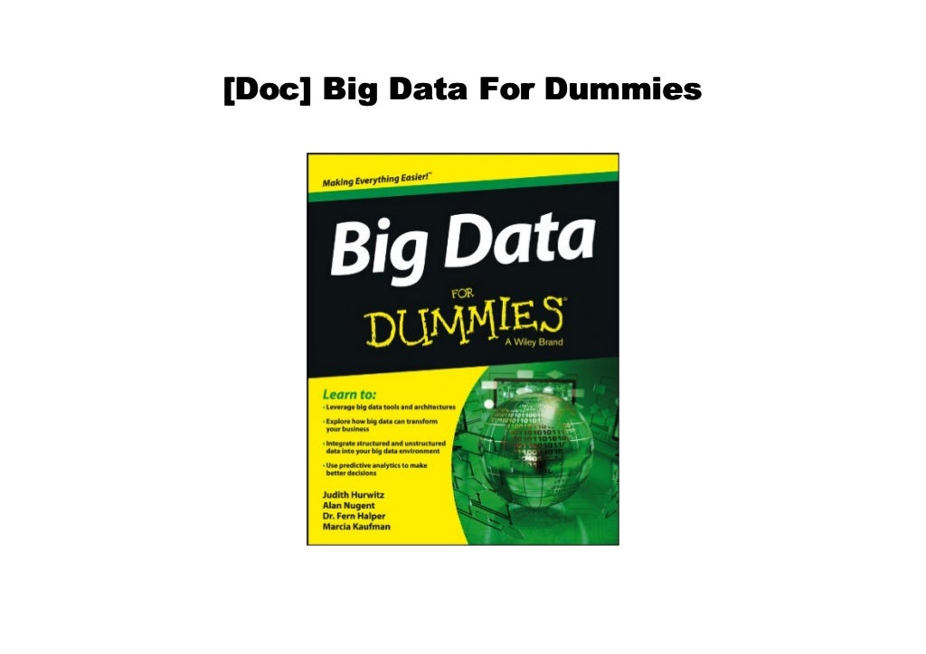 [Read] Big Data For Dummies