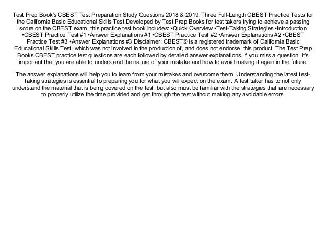 [#PDF~] CBEST Test Preparation Study Questions 2018 &amp; 2019: Three Full ...