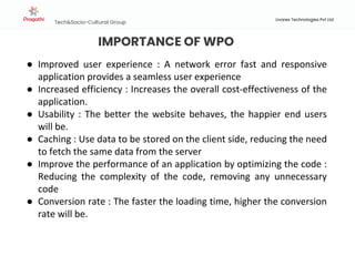 Web Performance Optimization | PPTX