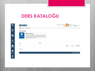 DERS KATALOĞU
 