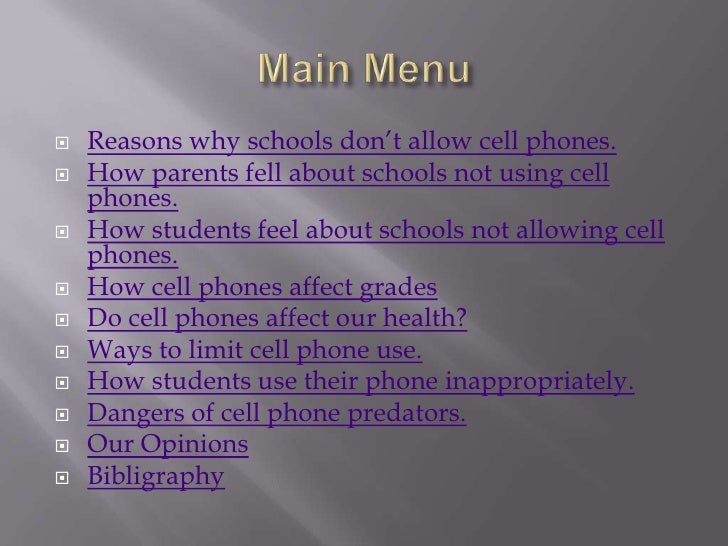 Do cell phones distract students from their education