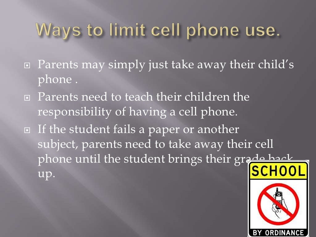 Do cell phones distract students from their education