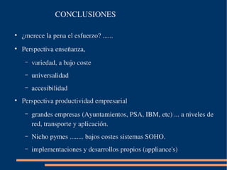 Docencia Redes con Open Source