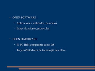 Docencia Redes con Open Source