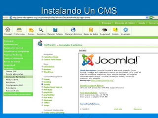 Instalando Un CMS 