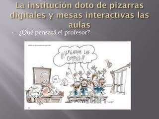 •

¿Qué pensará el profesor?

 