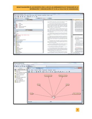 DESACTUALIZACIÓN DE LOS DOCENTES CON EL USO DE LAS HERRAMIENTAS DE TECNOLOGÍA DE LA 
INFORMACIÓN Y COMUNICACIÓN (TIC`S) EN LA FACULTAD DE HUMANIDADES 
9 
 