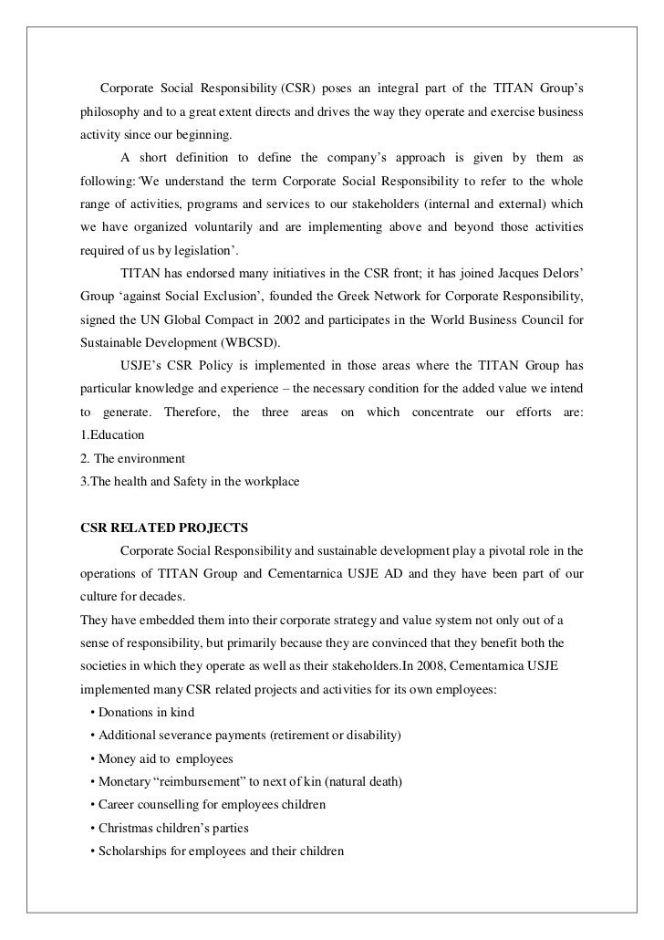 the company i admire the most for its corporate social responsibility corporate social responsibility resume examples