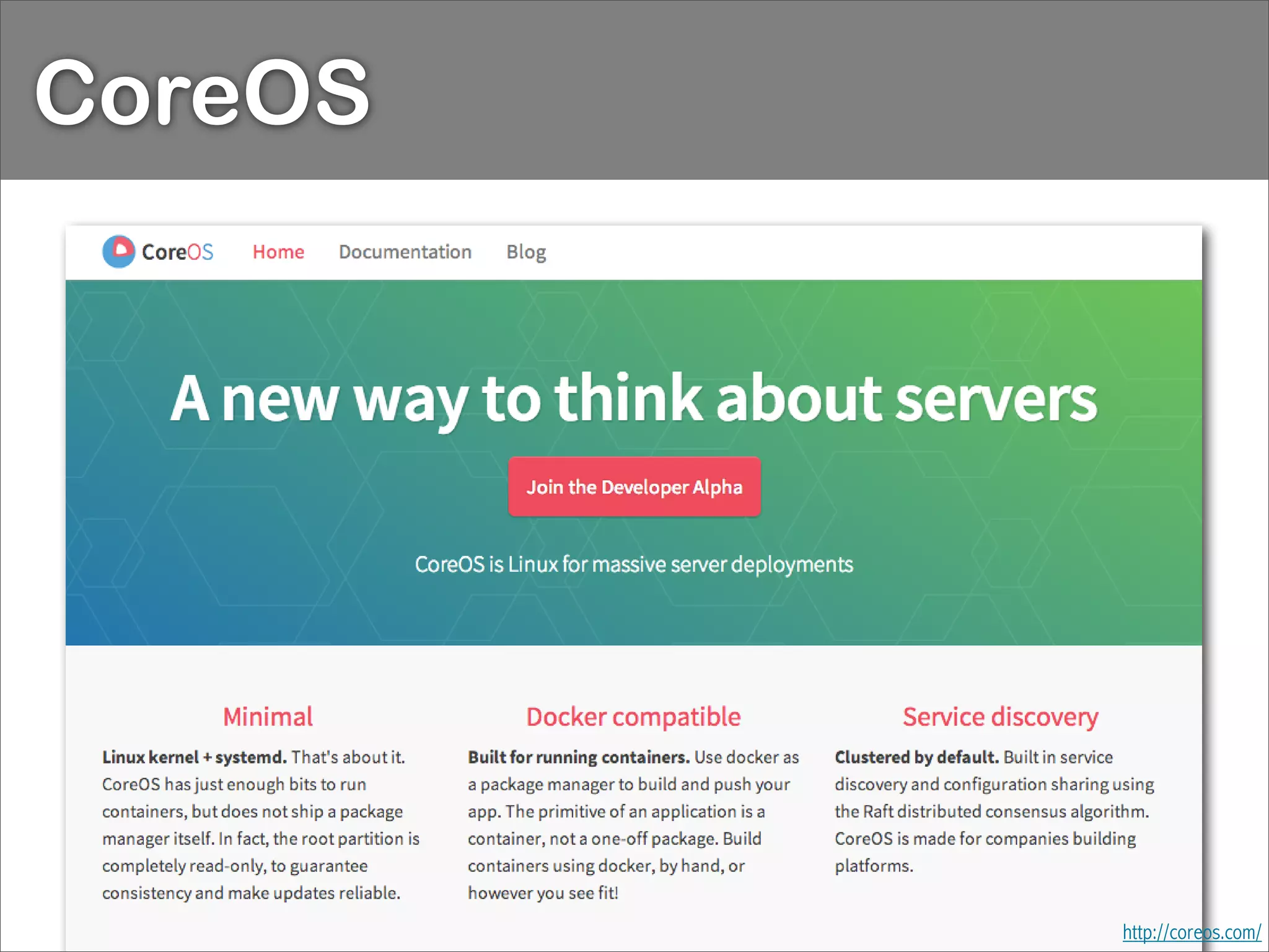 http://coreos.com/
CoreOS
 