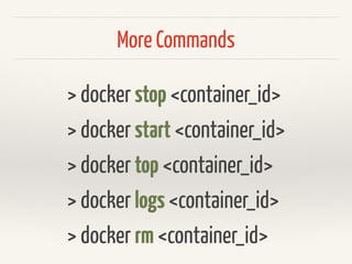 Ship Docker Image
> docker push reiz/nginx:1.0.0
 