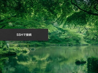 SSHで接続 
FUNTERACTIVE OPEN MEETING VOL.04　 
 