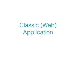 Classic (Web)
Application
 