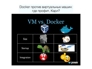 Docker против виртуальных машин:
где профит, Карл?
 